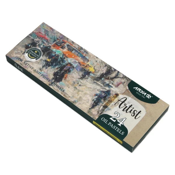 پاستل روغنی 24 رنگ آریا